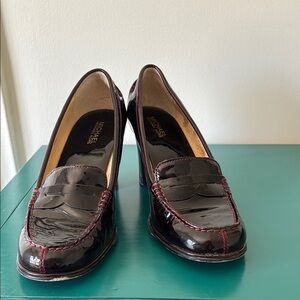 Michael Kors Patent Leather Loafer Heels